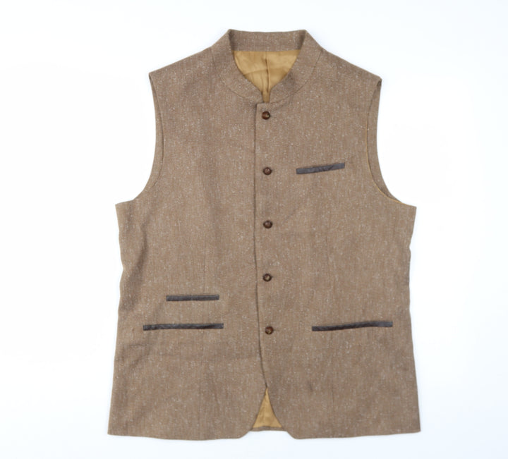 Equator Men's Brown Suit Waistcoat Size 40R