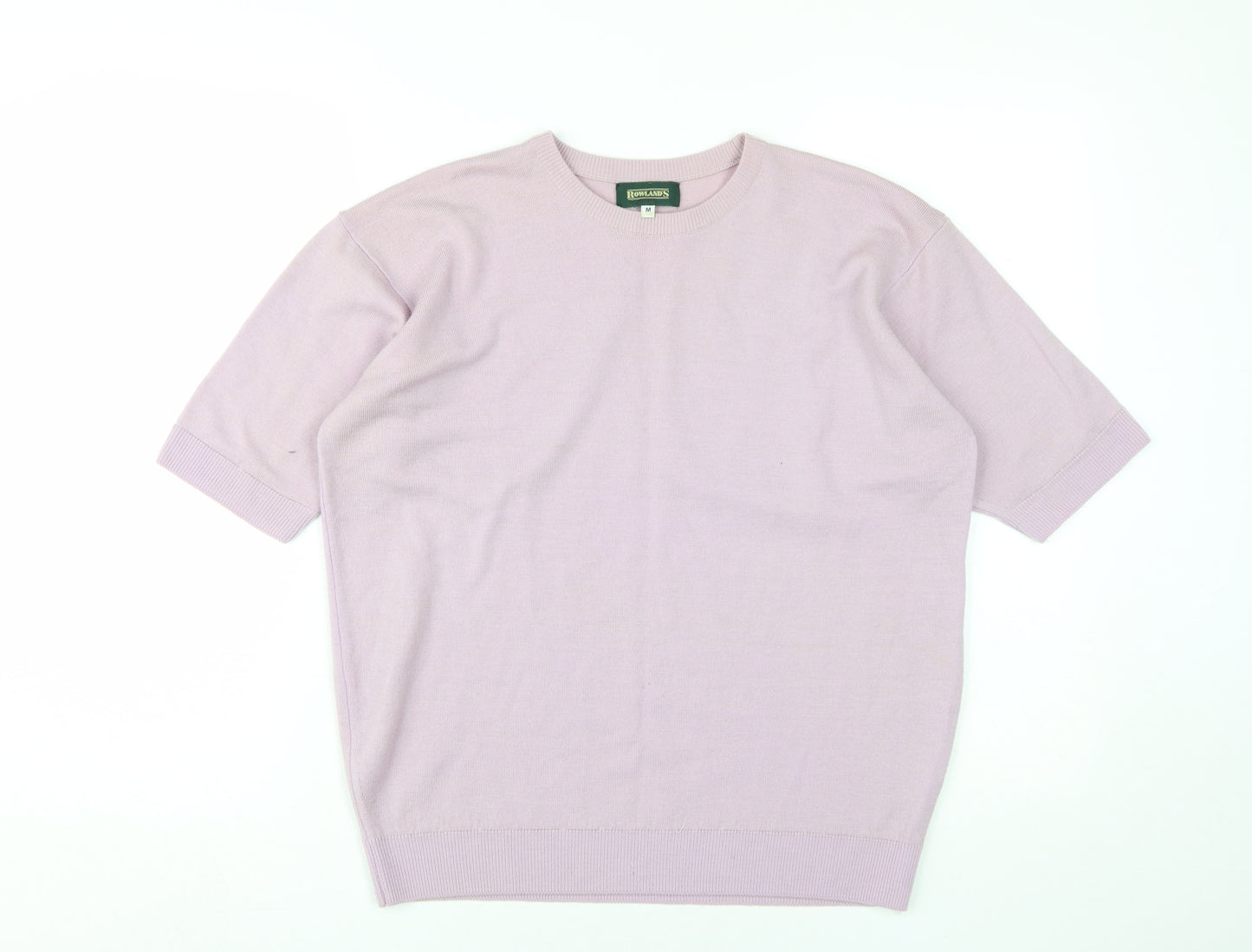 Rowlands Men's Pink Wool Pullover Jumper M