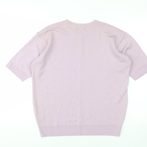 Rowlands Men's Pink Wool Pullover Jumper M