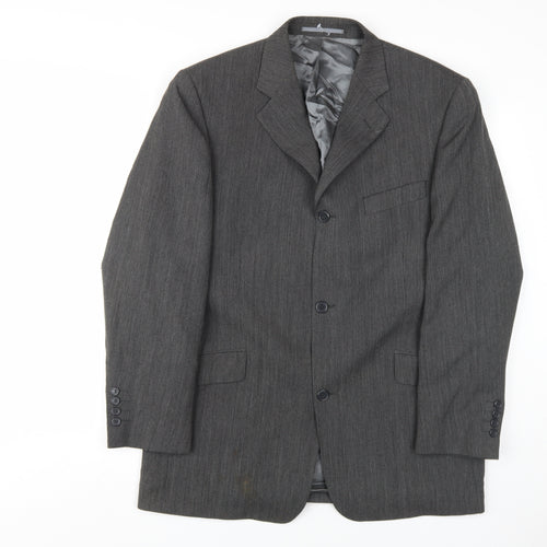 Blakes Men's Grey Striped Blazer, 42R