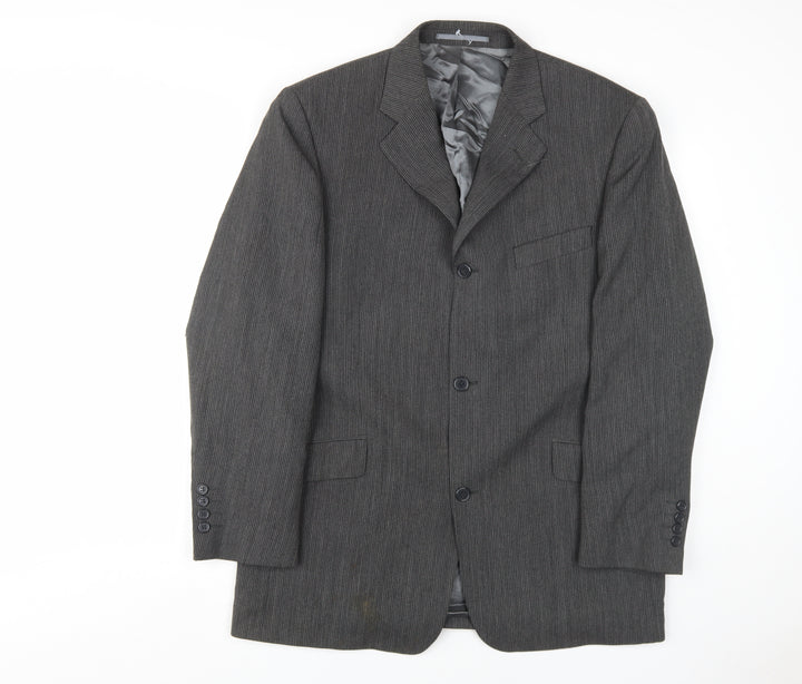 Blakes Men's Grey Striped Blazer, 42R