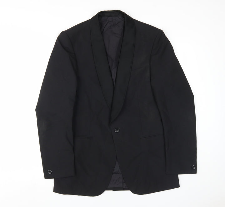 Varteks Men's Black Tuxedo Blazer, Chest 148