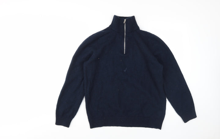 Selected Homme Men's Blue XL Wool Pullover Jumper