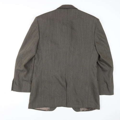 Jeff Banks Men's Green Blazer, Size 38S, Wool Mix