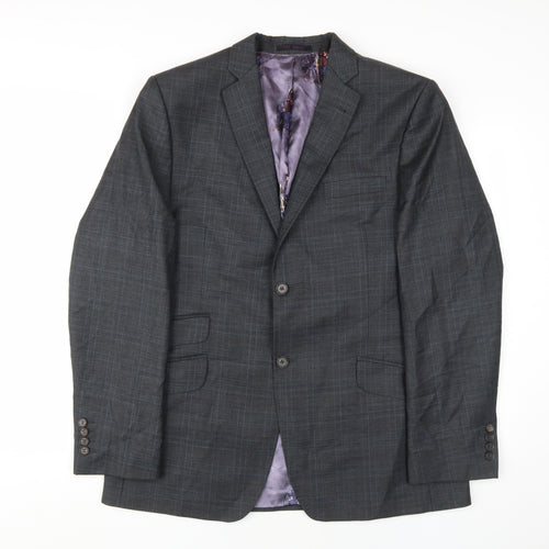 Ted Baker Men's Grey Check Blazer 42R