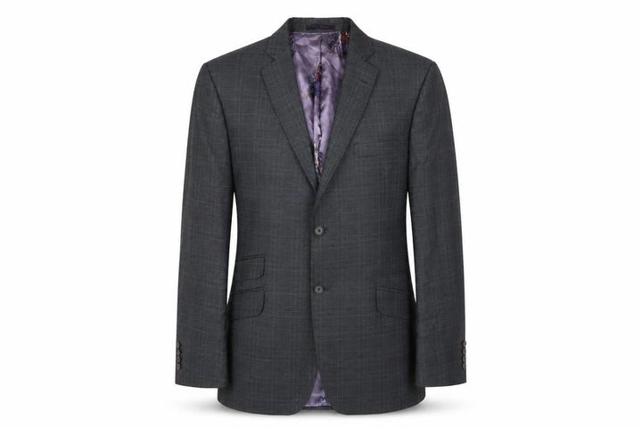 Ted Baker Men's Grey Check Blazer 42R