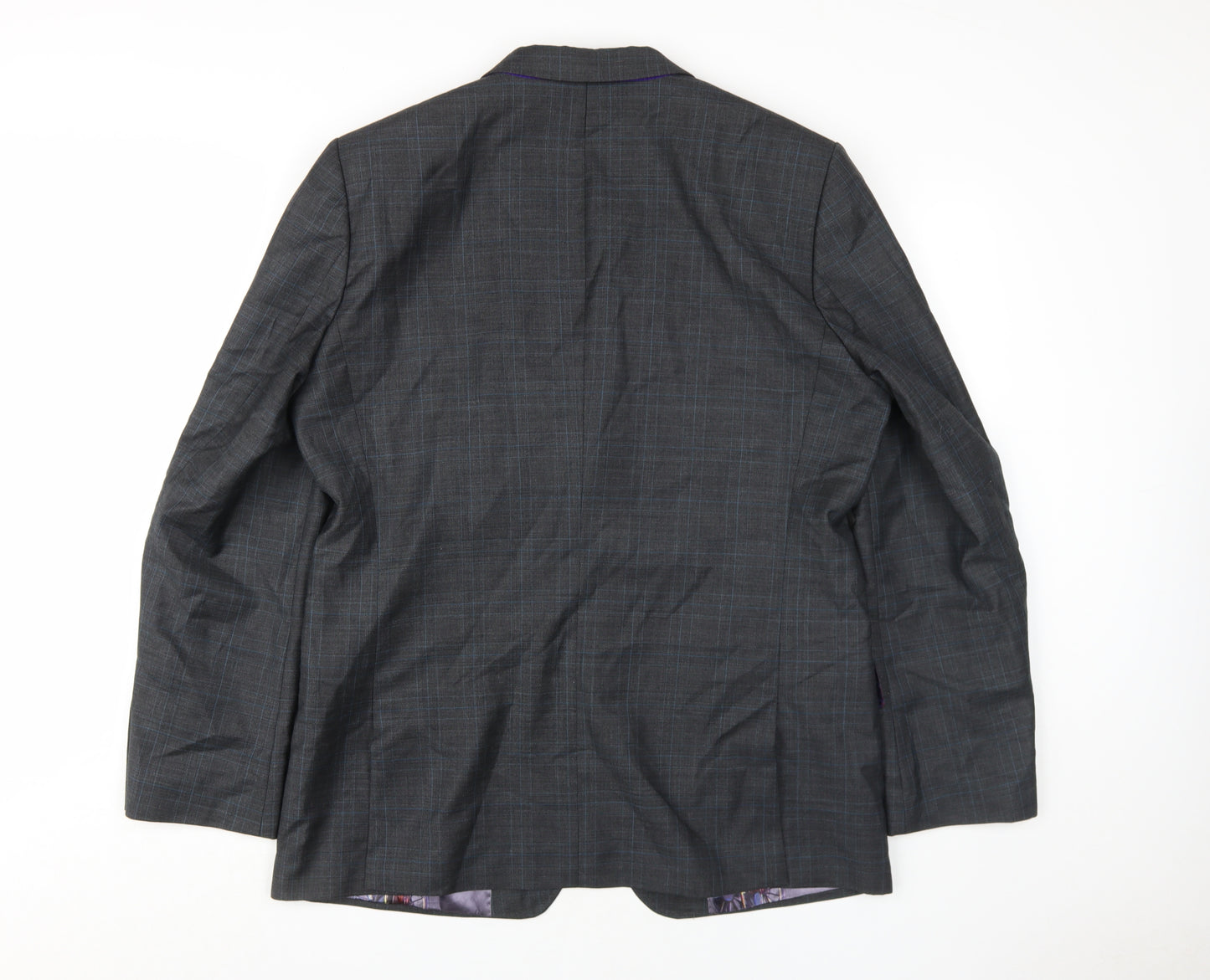 Ted Baker Men's Grey Check Blazer 42R