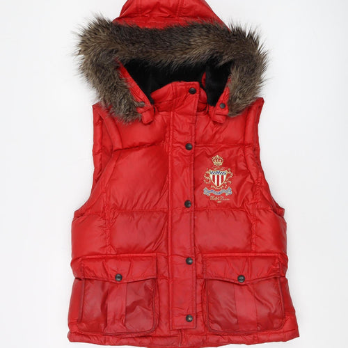 Ralph Lauren Red Women's Puffer Waistcoat M