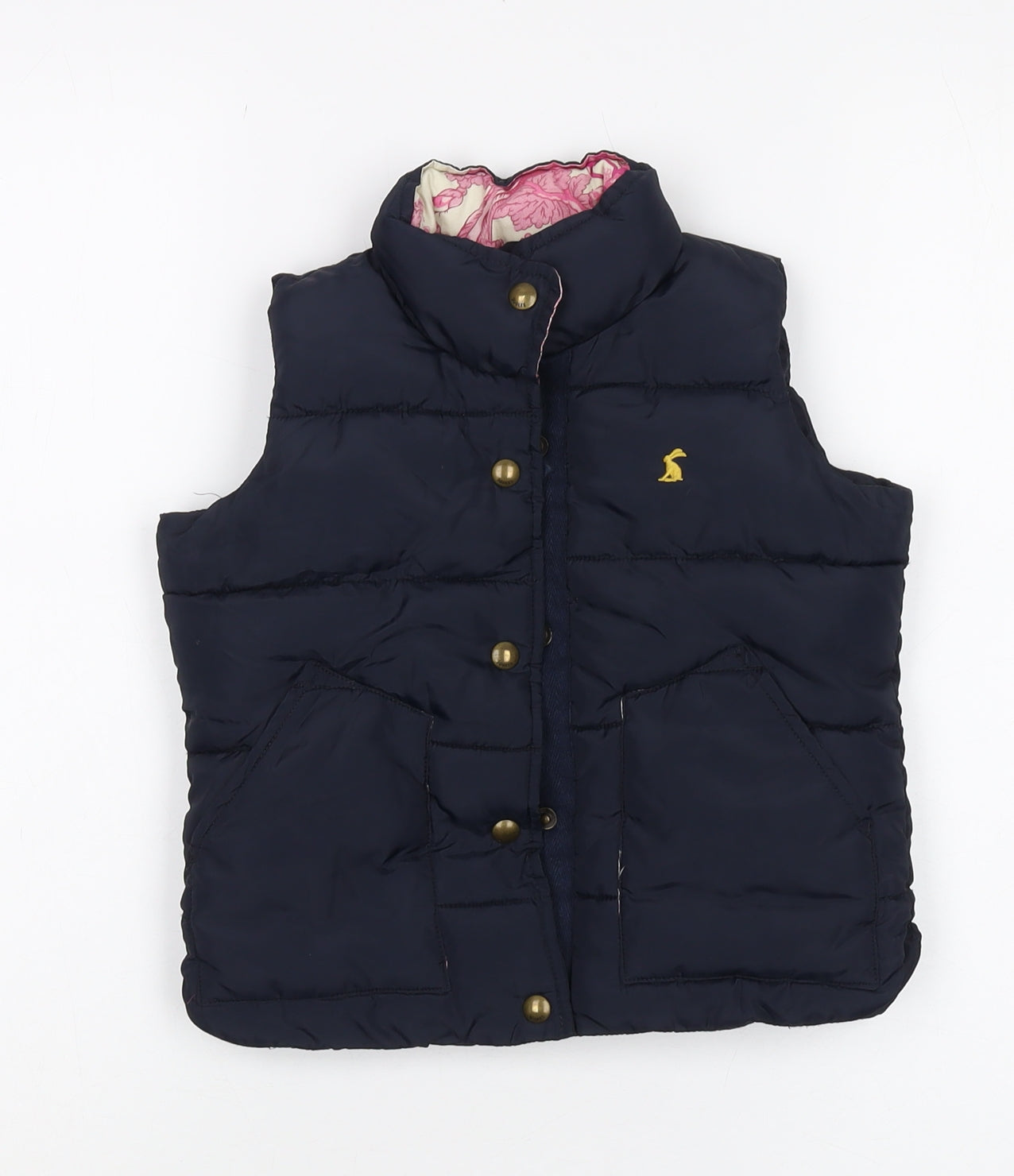 Joules Girls Blue Puffer Jacket, 3 Years, Lightweight, Lined