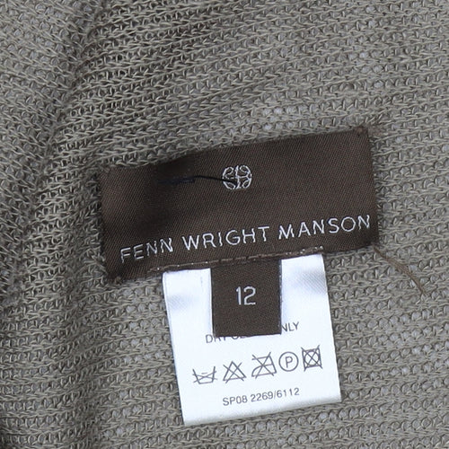 Fenn Wright Manson Women's Beige Cardigan Size 12