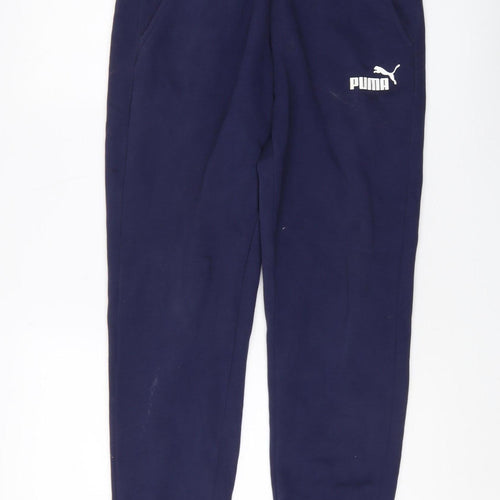 Puma Men's Blue Joggers - Medium, Casual Sportswear