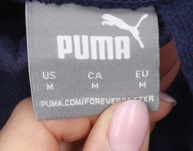 Puma Men's Blue Joggers - Medium, Casual Sportswear