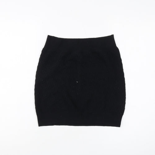 AllSaints Women's Black Knit Pencil Skirt Size 12