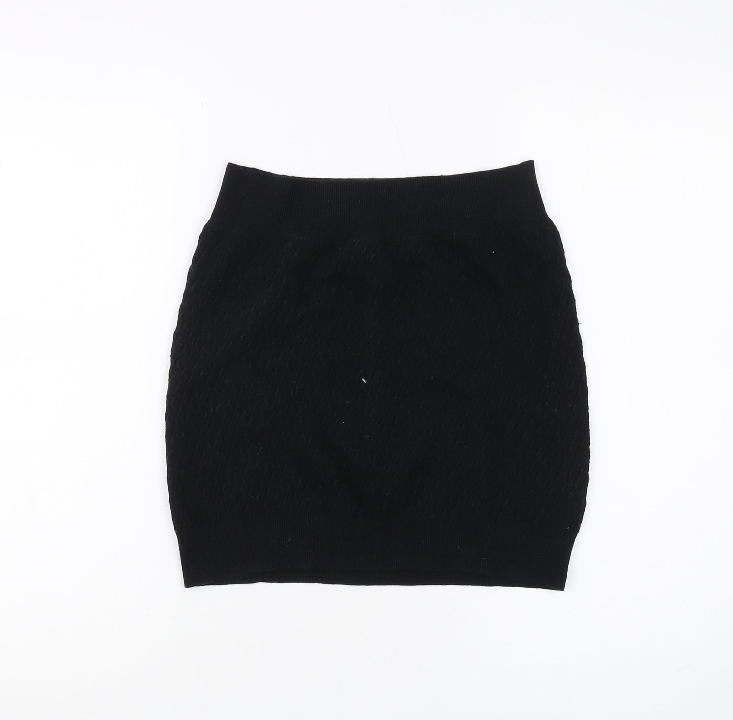 AllSaints Women's Black Knit Pencil Skirt Size 12