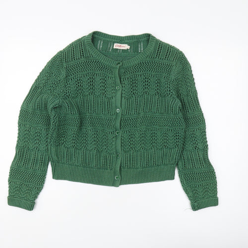 Cath Kidston Women's Green Knit Cardigan Size L