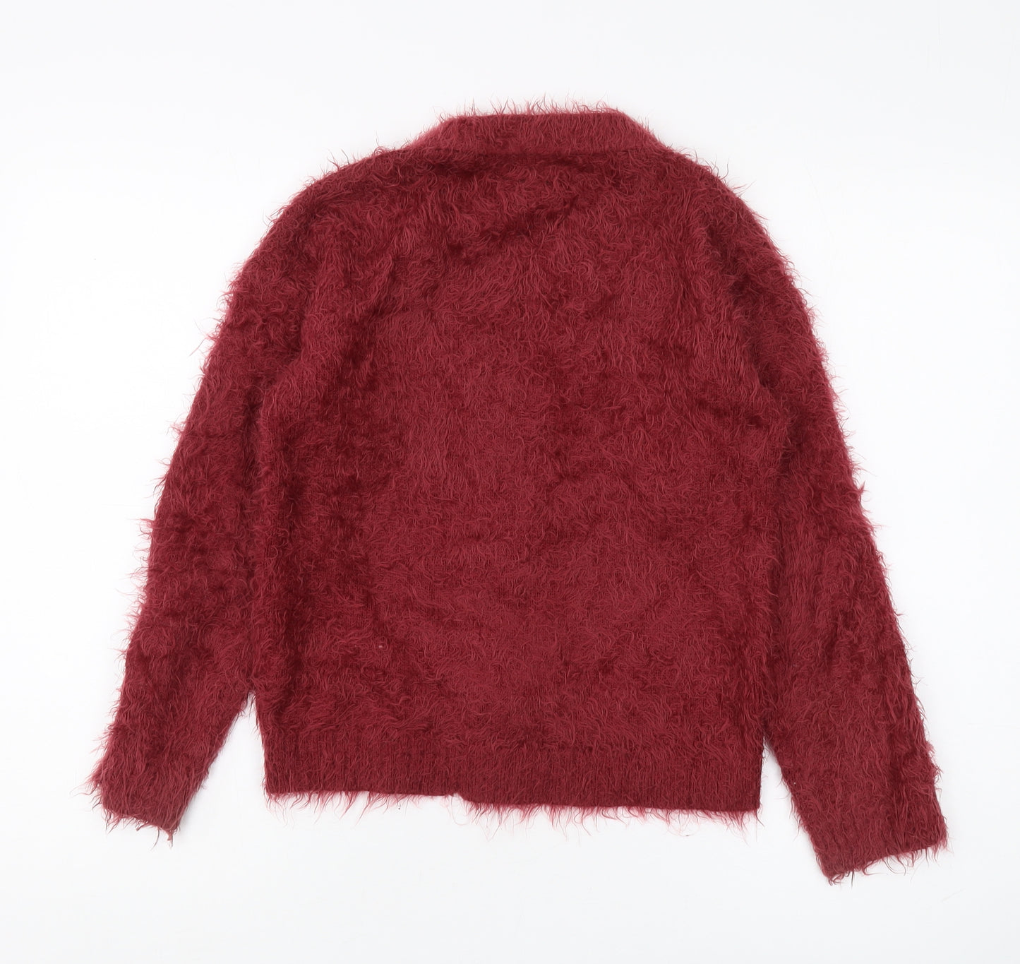 Pepe Jeans Women's Red Cardigan Size 10 V-Neck