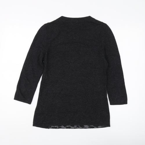 David Lawrence Women's Black Animal Print Jumper, Size S