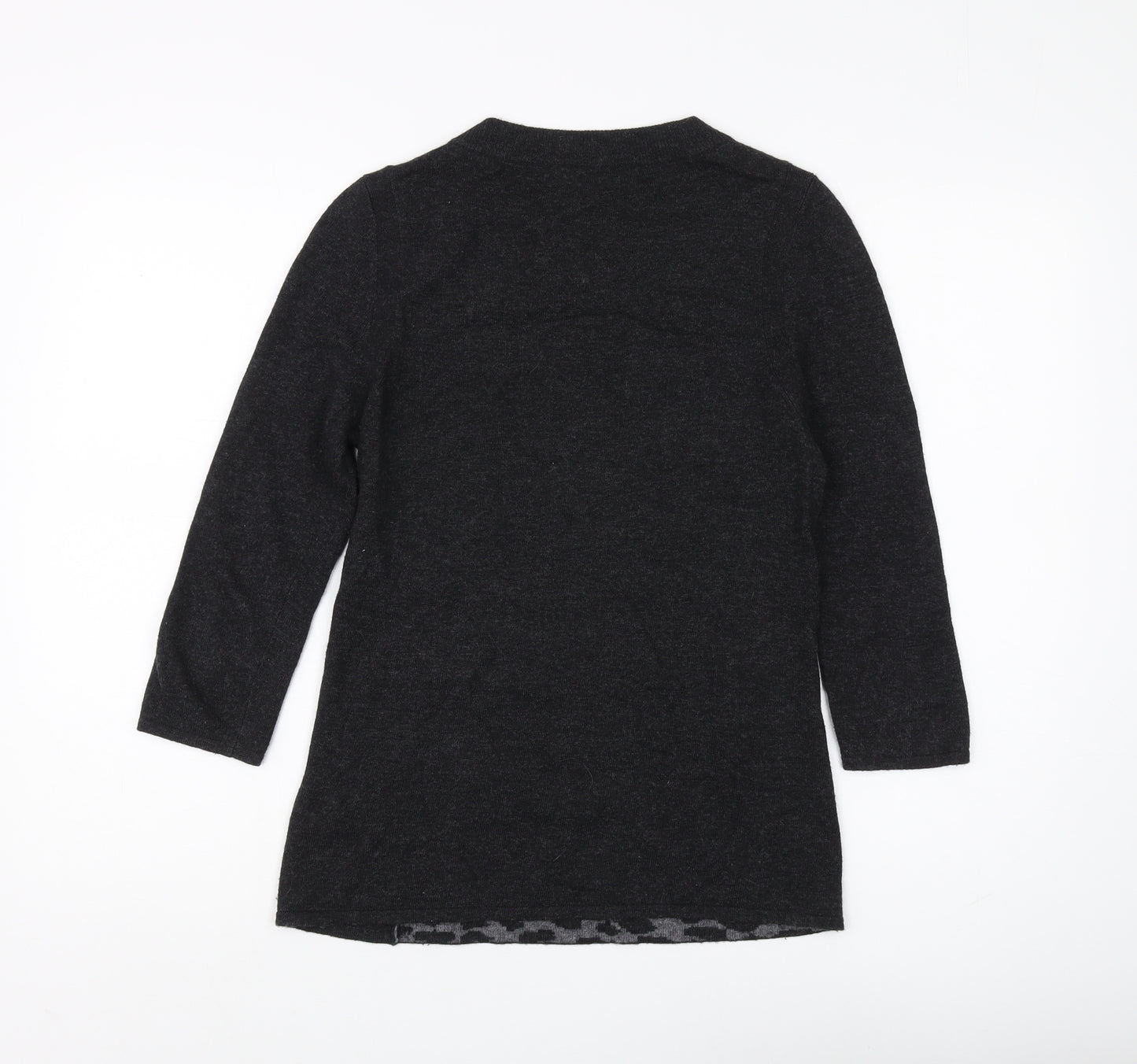David Lawrence Women's Black Animal Print Jumper, Size S