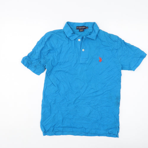 U.S. Polo Assn. Women's Blue Polo Shirt Size L