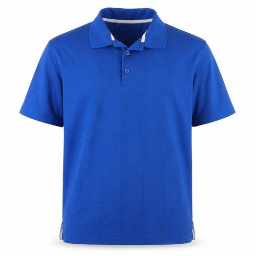 Dunlop Men's Blue Polo Shirt L, Short Sleeve Classic