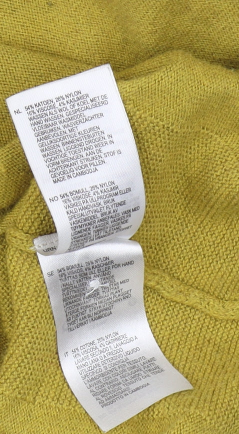 White Stuff Women's Green Cardigan UK 12 Cotton Blend