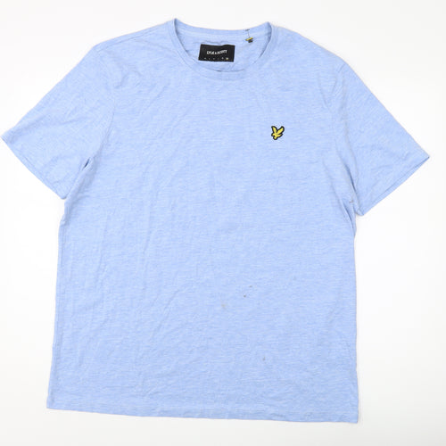 Lyle & Scott Men's Blue Crew Neck T-Shirt, Size S