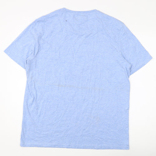 Lyle & Scott Men's Blue Crew Neck T-Shirt, Size S
