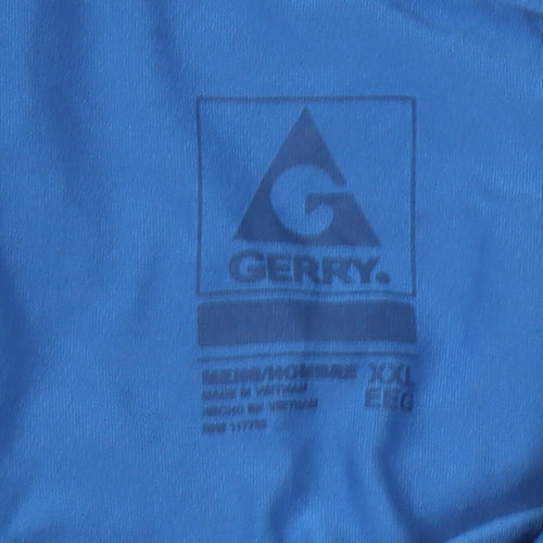 Gerry Men's Blue 2XL Short Sleeve Polo