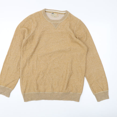 Marks & Spencer Men's Beige Pullover Jumper, Small