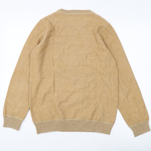 Marks & Spencer Men's Beige Pullover Jumper, Small