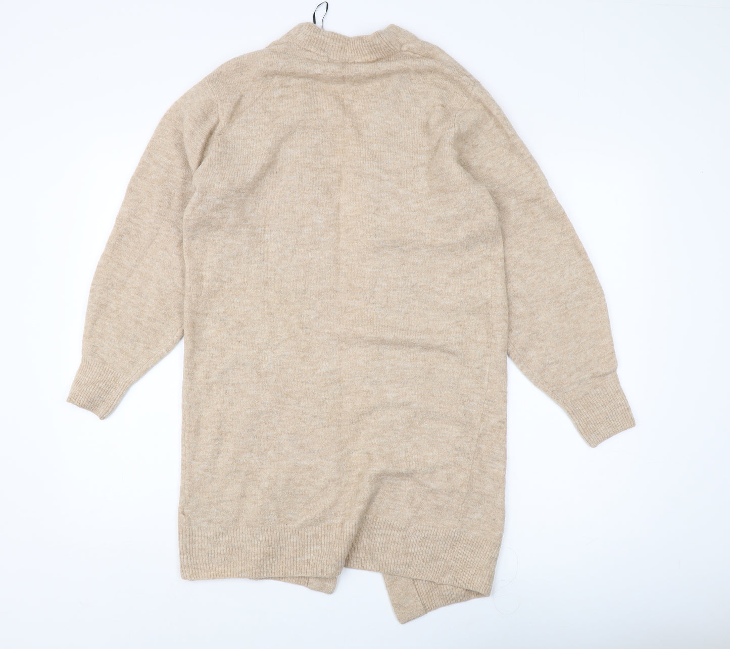 H&M Women's Beige Cardigan Open-Knit Lightweight XS