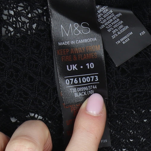 Marks and Spencer Women's Black Knit Pullover Jumper