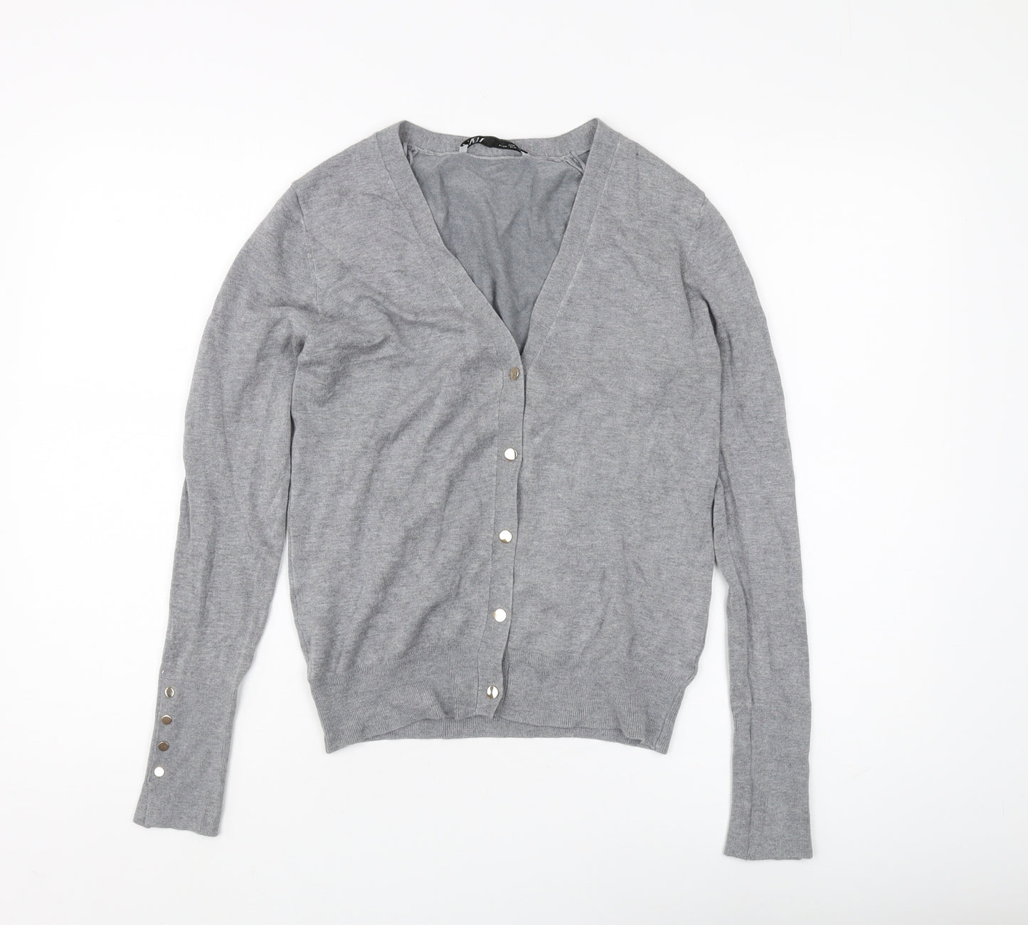 Zara Women’s Grey V-Neck Cardigan Size 12