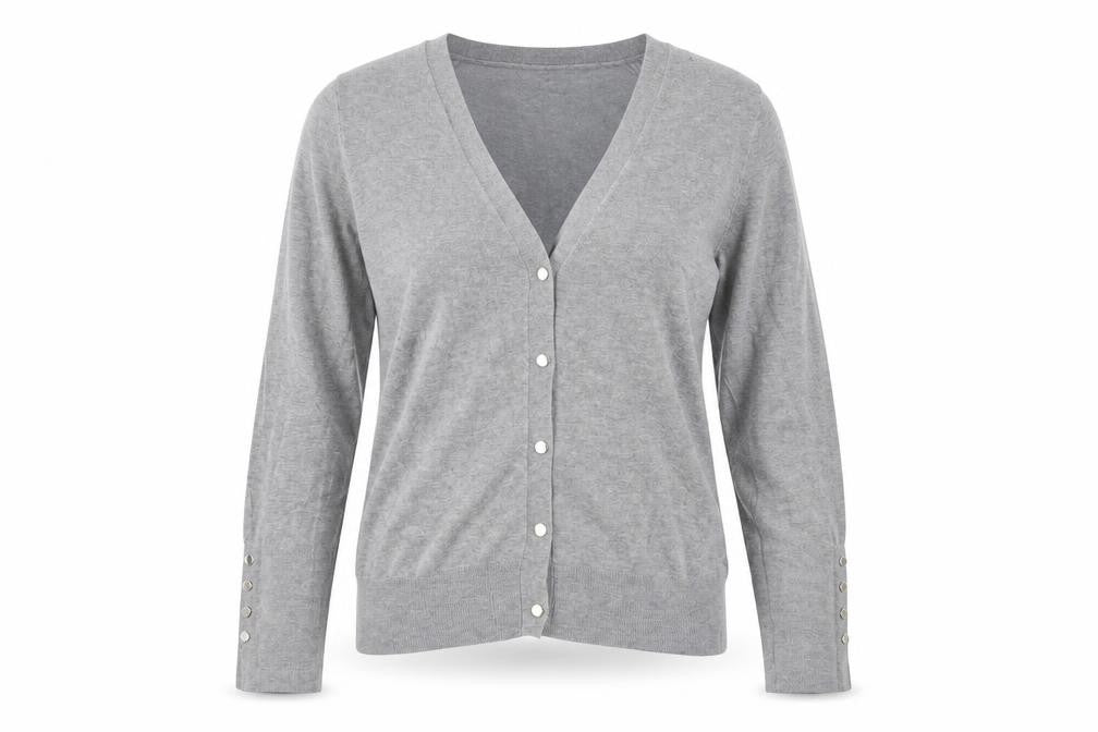 Zara Women’s Grey V-Neck Cardigan Size 12