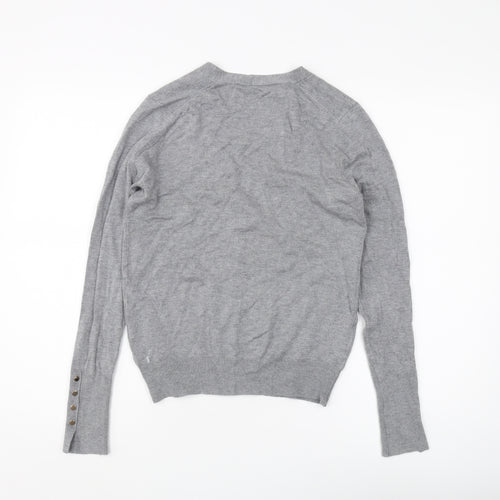 Zara Women’s Grey V-Neck Cardigan Size 12