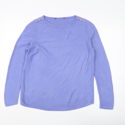 Bonmarché Women's Purple Acrylic Jumper Size 12