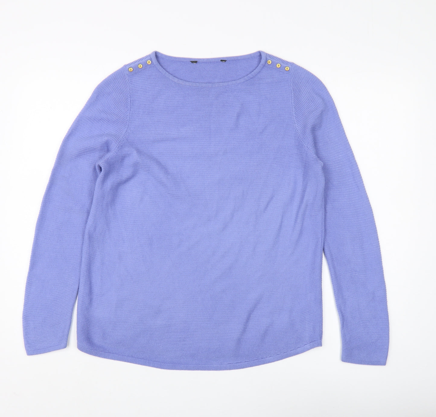 Bonmarché Women's Purple Acrylic Jumper Size 12