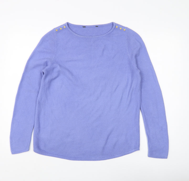 Bonmarché Women's Purple Acrylic Jumper Size 12