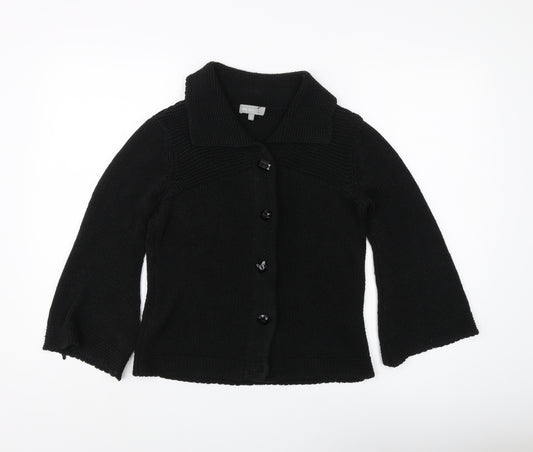 Per Una Women's Black Cardigan, Size S, Button Accents