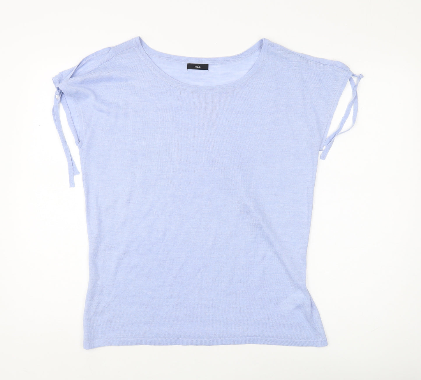 M&Co Women's Blue Knit Jumper Size 12
