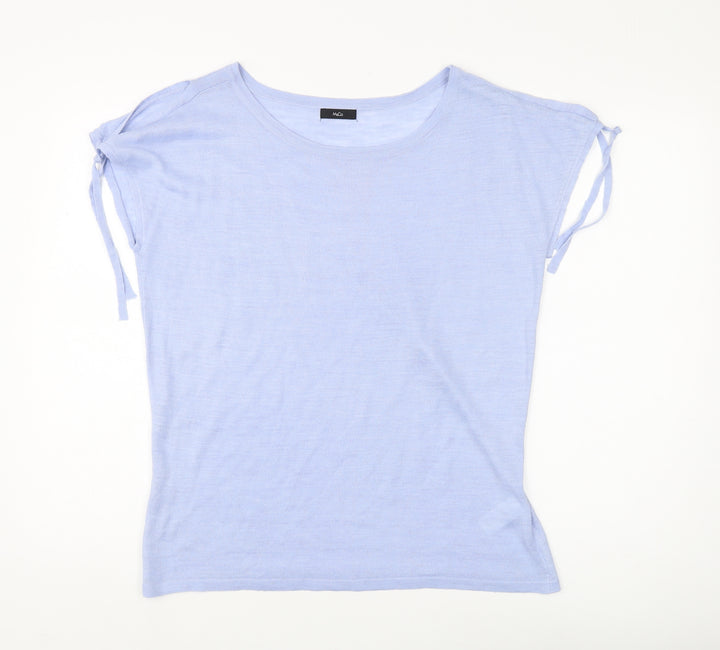 M&Co Women's Blue Knit Jumper Size 12