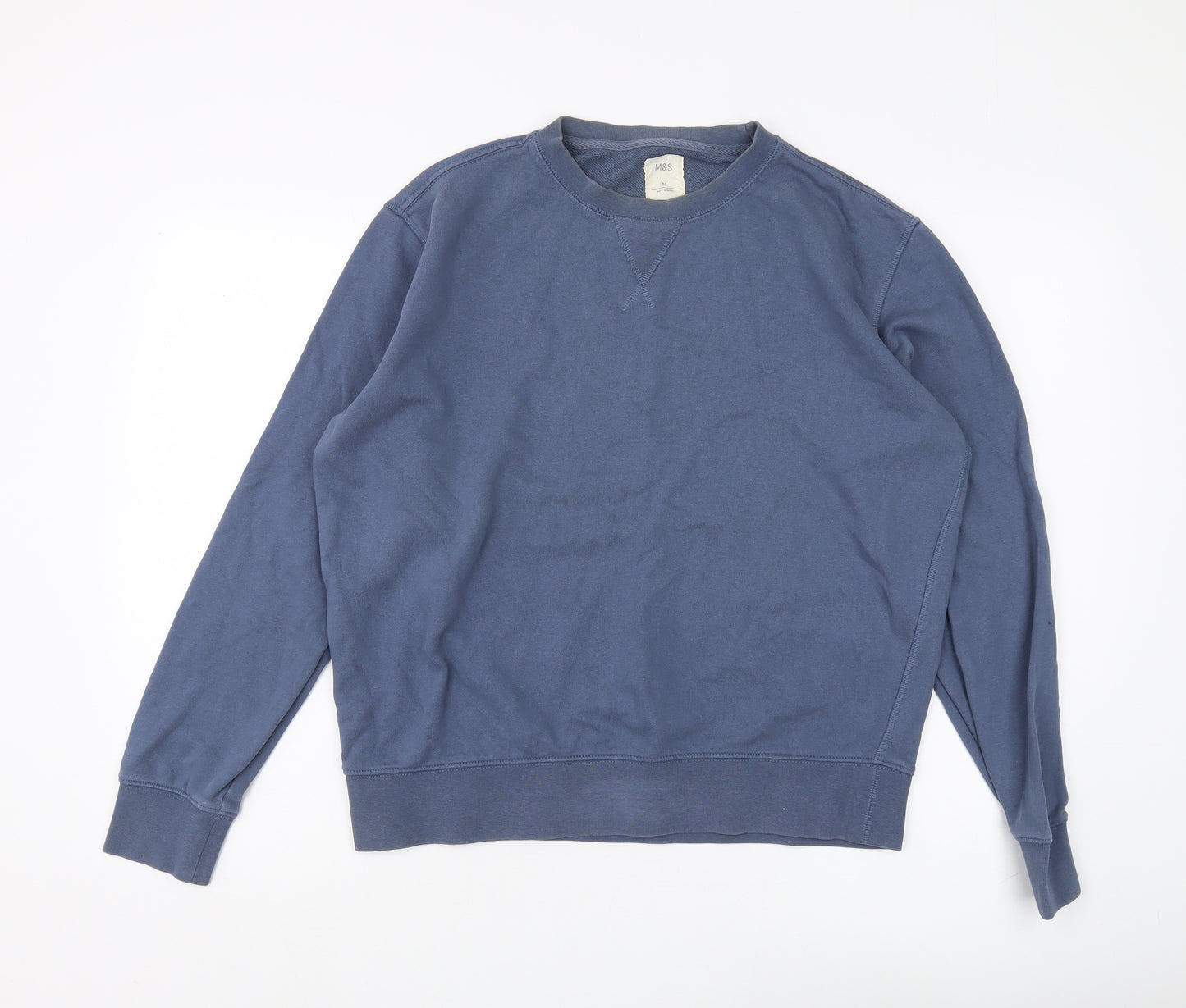 Marks and Spencer Men's Blue Sweatshirt M