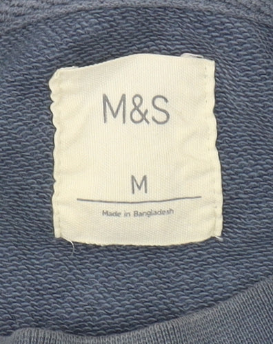 Marks and Spencer Men's Blue Sweatshirt M