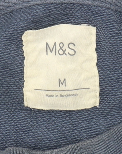 Marks and Spencer Men's Blue Sweatshirt M