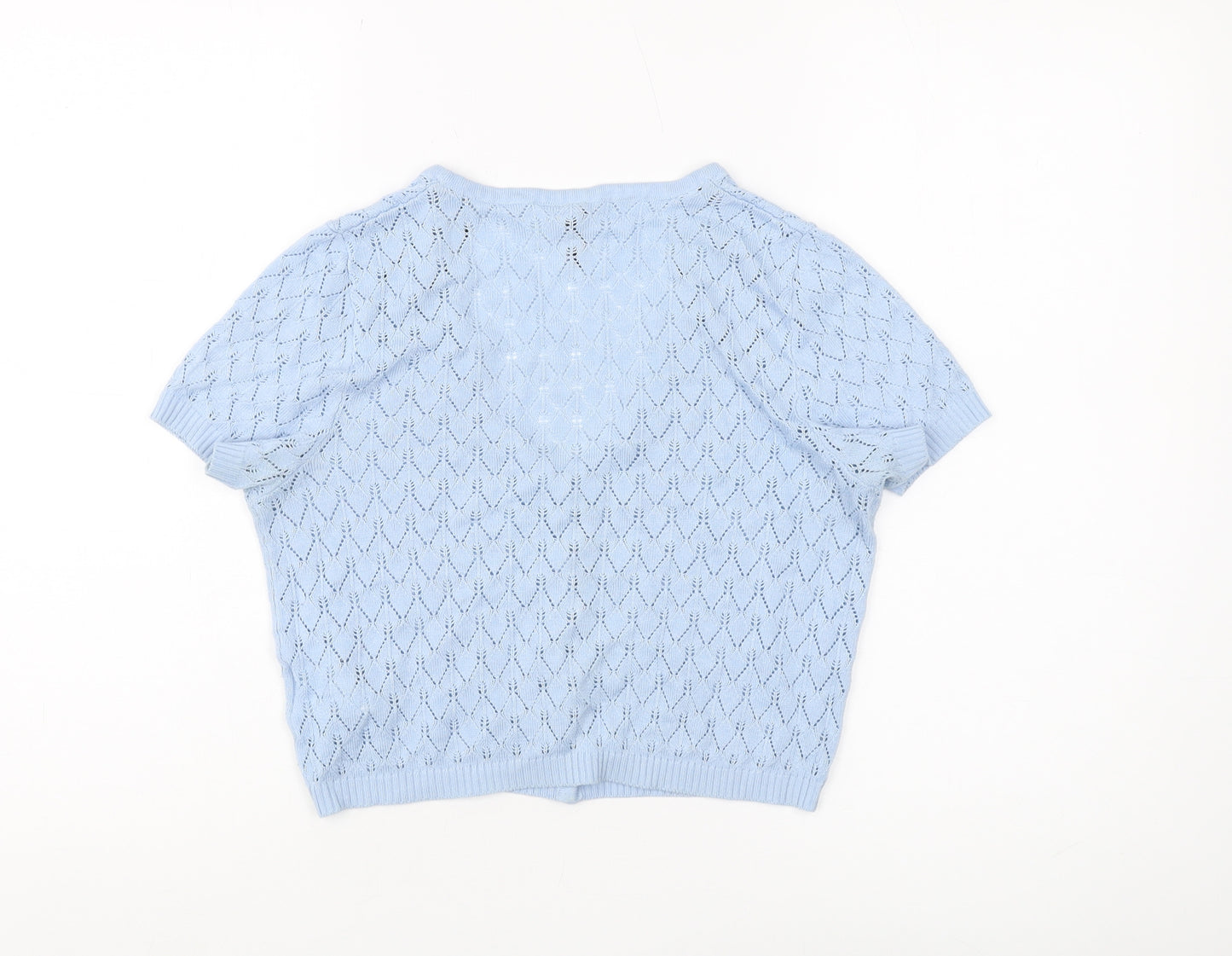 H&M Women's Blue V-Neck Cardigan, Size S