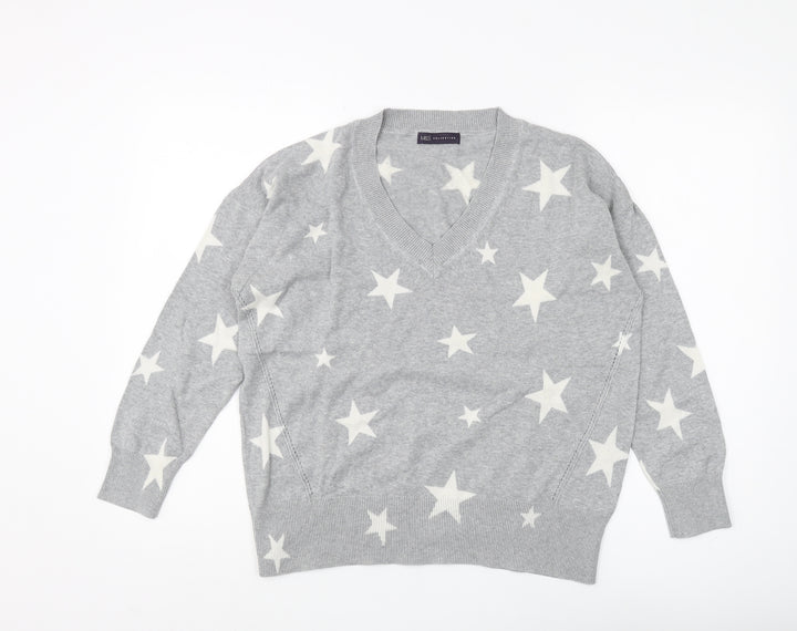 Marks & Spencer Women's Grey Star Pullover, Medium