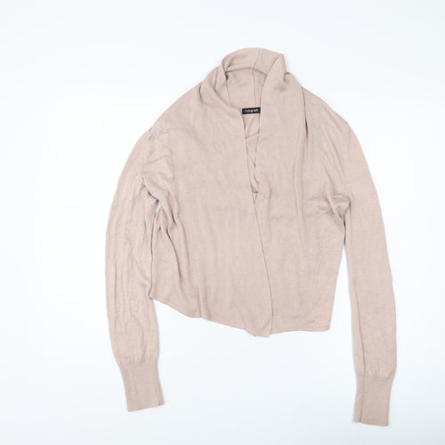 Marks and Spencer Women's Beige Cardigan, Size 8, Cowl Neck