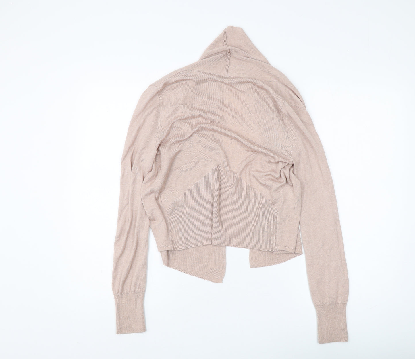 Marks and Spencer Women's Beige Cardigan, Size 8, Cowl Neck