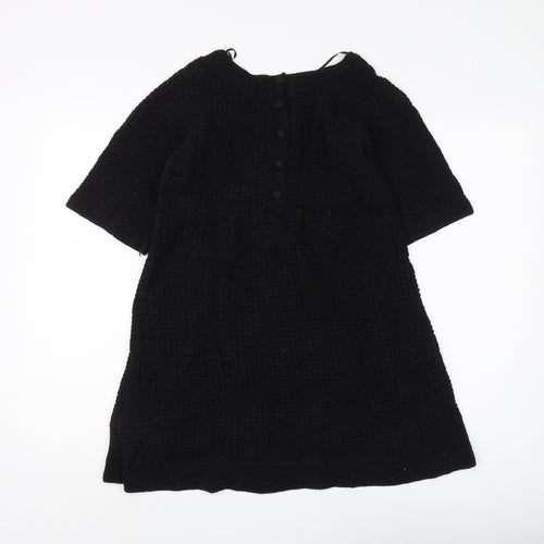 H&M Women's Black Knit Dress Size 6 Casual