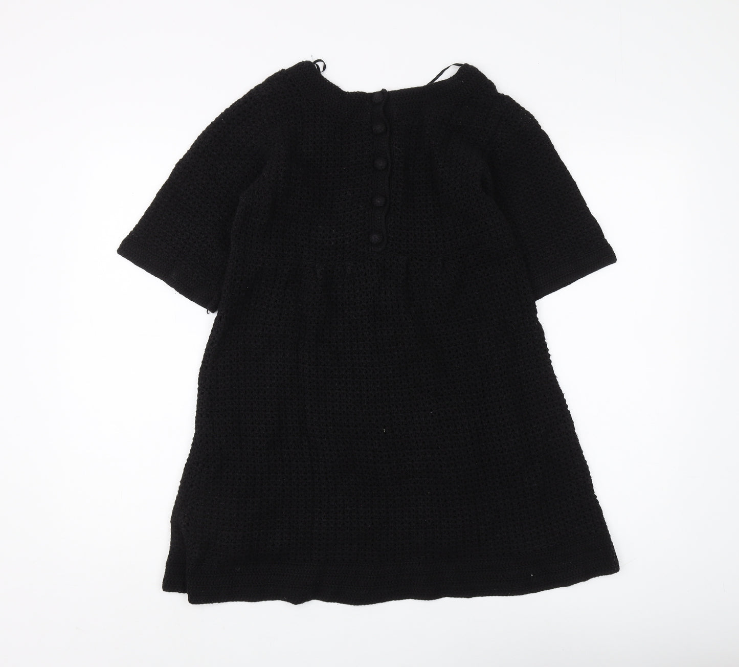 H&M Women's Black Knit Dress Size 6 Casual